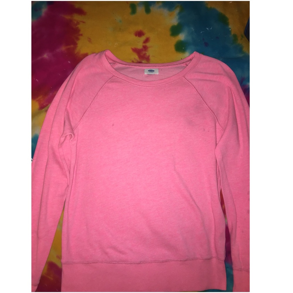 Long sleeve pink sweater